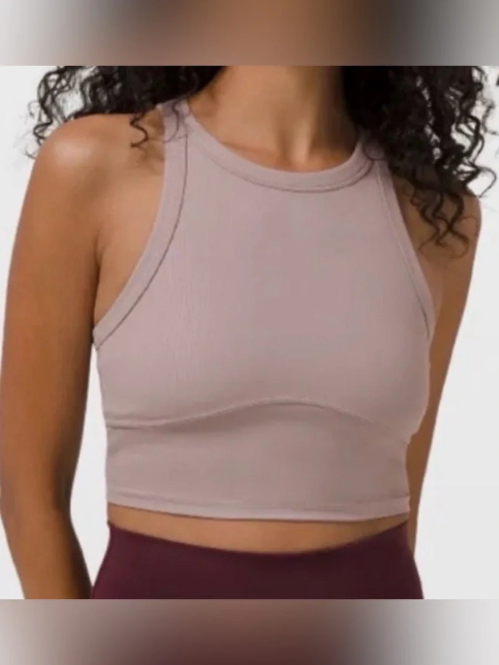 HTF‎ Lululemon Blissful Bend Tank Top Violet Verbena GUC sz 4